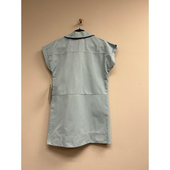 POMANDER PLACE Light Blue Structured Cotton Corey Dress Size L NWT - Picture 5 of 6